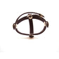 Rouge Three Piece Divider Adjustable Snap Leather Cock Ring - Black