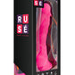 Ruse Hypnotize Silicone Dildo with Balls - Hot Pink/Pink - 7.5in