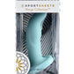 Ryplie Silicone Curved Dildo with Suction Cup - Blue - 6in