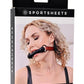 Saffron Silicone Bit Gag - Black/Red