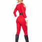 Santa Baby Spandex Jumpsuit with Fur Trim, Belt and Santa Hat