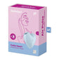 Satisfyer Cutie Heart Rechargeable Silicone Clitoral Stimulator - Blue