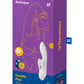 Satisfyer Double Flex Silicone Rabbit Vibrator - White