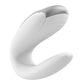 Satisfyer Double Fun Silicone Rechargeable Dual Vibrator with Remote Control - White