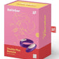 Satisfyer Double Plus Remote USB Rechargeable Silicone Couples Vibrator Waterproof - Purple - 3.46in
