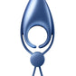 Satisfyer Men Sniper Rechargeable Silicone Vibrating Cock Ring - Blue/Gray/Grey