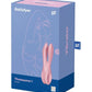 Satisfyer Threesome 1 Rechargeable Silicone Vibrator - Pink