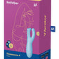 Satisfyer Threesome 4 Rechargeable Silicone Vibrator - Blue