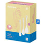 Satisfyer Yoni Power 1 Silicone Weighted Ben Wa Balls - White - Set