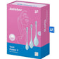 Satisfyer Yoni Power 2 Silicone Weighted Ben Wa Balls - Blue/Light Blue - Set