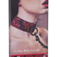 Scandal Collar with Leash - Black/Red