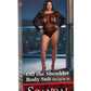 Scandal Off The Shoulder Body Suit - Black - Plus Size/Queen