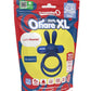 4b Ohare XL Rechargeable Silicone Rabbit Vibrating Cock Ring - Blue/Blueberry - XLarge