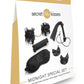 Secret Kisses Midnight Special Set Bondage 5 Piece Collection - Black