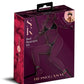 Secret Kisses Rosegasm Bed Restraint Kit with Satin Blindfold - Black/Red