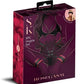 Secret Kisses Rosegasm Hogtie with Satin Blindfold - Black/Red - 5 Piece/Set