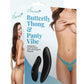 Secrets Butterfly Panty and Rechargeable Remote Control Panty Vibe - Blue/Turquoise - One Size