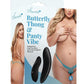 Secrets Butterfly Panty and Rechargeable Remote Control Panty Vibe - Q/S - Blue/Turquoise - Queen