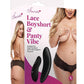 Secrets Lace Boyshort and Rechargeable Remote Control Panty Vibe - Black - Queen
