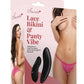 Secrets Lace Panty and Rechargeable Remote Control Panty Vibe - Pink - One Size