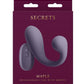 Secrets Maple Rechargeable Silicone G-Spot Warming Vibrator with Clitoral Stimulation - Purple
