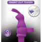 Seduce Me Rabbit Clit Teaser Silicone Finger Massager - Purple