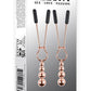 Selopa Beaded Nipple Clamps - Rose Gold