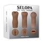 Selopa Party Pack Oral, Vaginal and Anal Strokers - Chocolate - 3 Per Pack