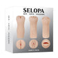 Selopa Party Pack Oral, Vaginal and Anal Strokers - Vanilla - 3 Per Pack