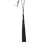 Sex and Mischief Beaded Flogger Noir Whip - Black - 16in