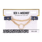 Sex and Mischief Cougar Day Collar - Blue/Gold/Navy