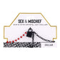 Sex and Mischief Ex's Andamp; Oh's Crystal Day Collar - Black/Red