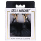Sex and Mischief Nipple Clamps - Black/Rose Gold