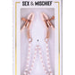 Sex and Mischief Peaches 'N Creame Pearl Nipple Clamps - Ivory/Rose Gold