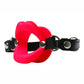 Sex and Mischief Silicone Lips Open Mouth Gag - Red