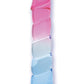Shades Swirl Dildo with Suction Cup - Blue/Pink - 7.5in