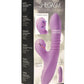 Shegasm Pro-Thrust Max Rechargeable Silicone Thrusting and Pulsing Rabbit - Purple
