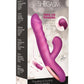 Shegasm + Thrust Wave Thrusting and Sucking Rechargeable Silicone Rabbit Vibrator - Purple