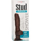 Shower Stud Super Stud Vibrating Dildo - Brown/Chocolate