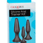 Silicone Anal Trainer Kit Black 3 Sizes - Black