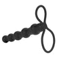 Silicone Beaded Double Rider Anal Probe Cock Ring