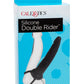 Silicone Double Rider Dildo Cock Ring - Black