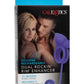Silicone Rechargeable Dual Rockin Rim Enchancer Cock Ring - Purple