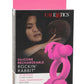 Silicone Rechargeable Rockin' Rabbit Cock Ring - Pink