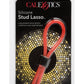 Silicone Stud Lasso Cock Ring - Red