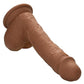 Silicone Studs Dual Density with Suction Cup Base - Chocolate - 6.25in
