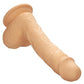Silicone Studs Dual Density with Suction Cup Base - Vanilla - 6.25in