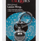 Silicone Weighted Lasso Cock Ring - Black