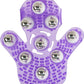 Simple and True Roller Balls Massager Glove - Purple
