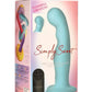 Simply Sweet 21x Vibrating Thick Rechargeable Silicone Dildo with Remote - Teal